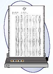 Simultaneous Display with Online printing of 3 temperature channels with 1 F + 1 pressure channel to external DMP