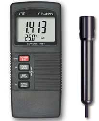 Lutron CD-4322 CONDUCTIVITY METER, ATC, two displays